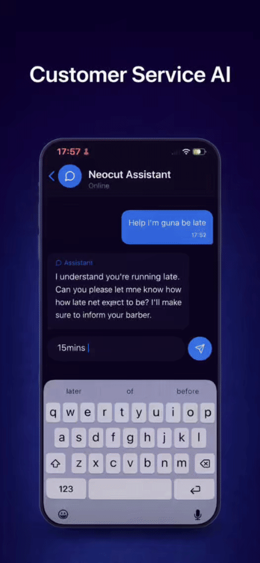 AI chat support experience