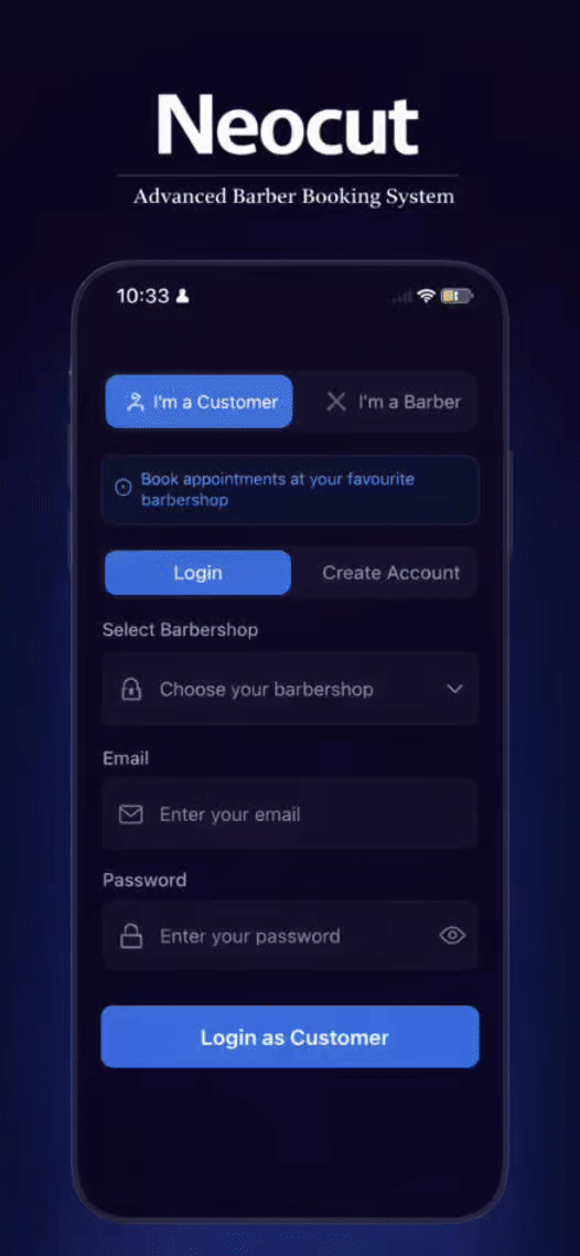 Client login experience