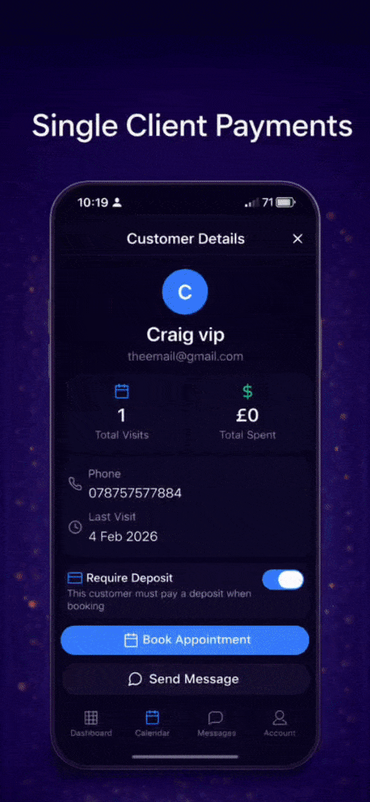 Smart no-show protection deposits