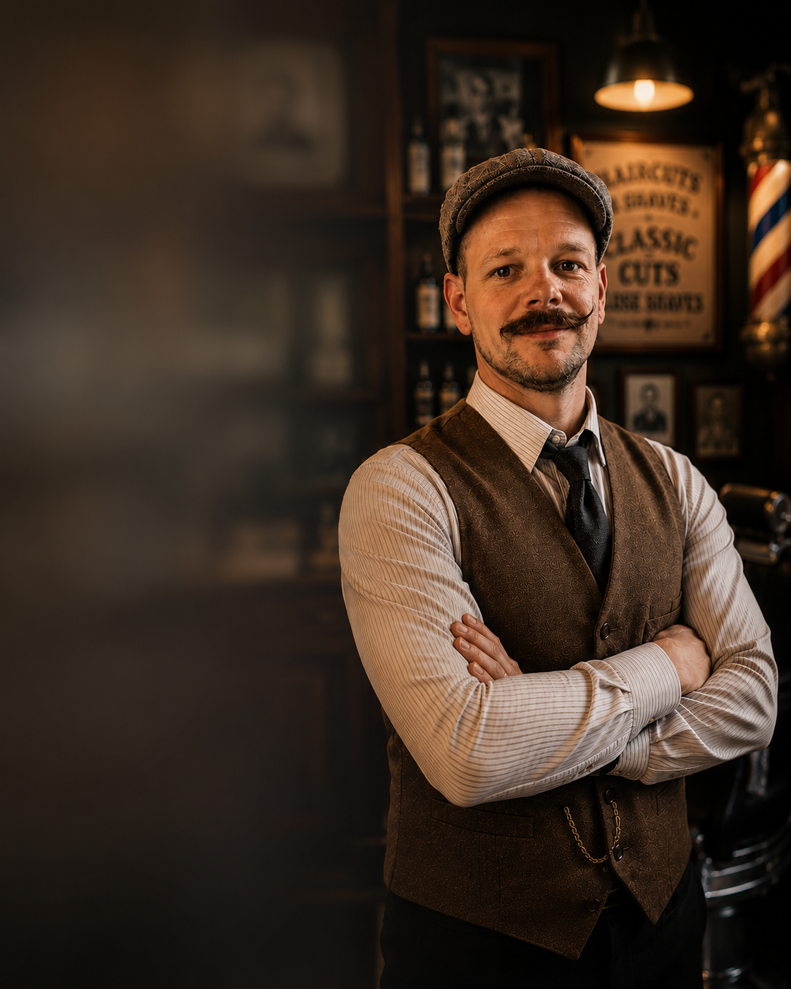 Craig Mariner, founder of Neocut, in his barbershop